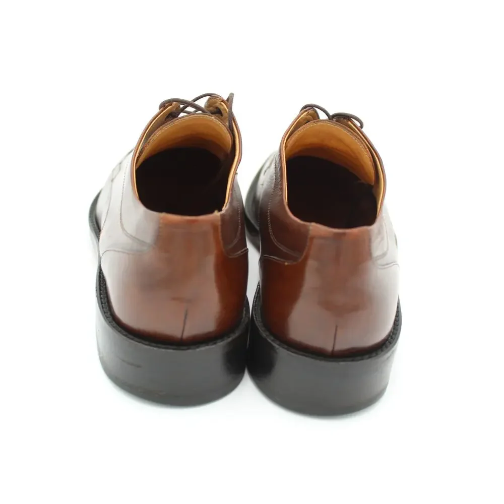Cole Haan Mens Size 10 Brown Leather Derby Dress Shoes Italy Luxury